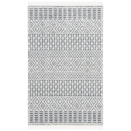 Safavieh 4 x 4 ft. Natural Bohemian Hand Loomed Square Rug, Ivory & Black NAT852Z-4SQ